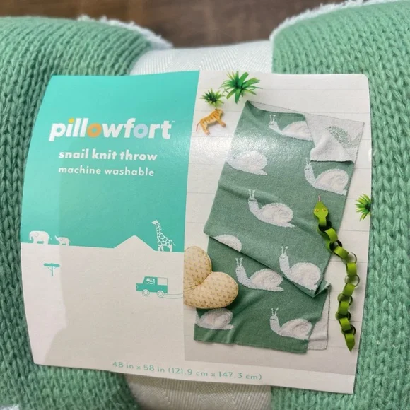 48"x58" Snail Knit Throw Blanket - Pillowfort™ - Picture 2 of 9